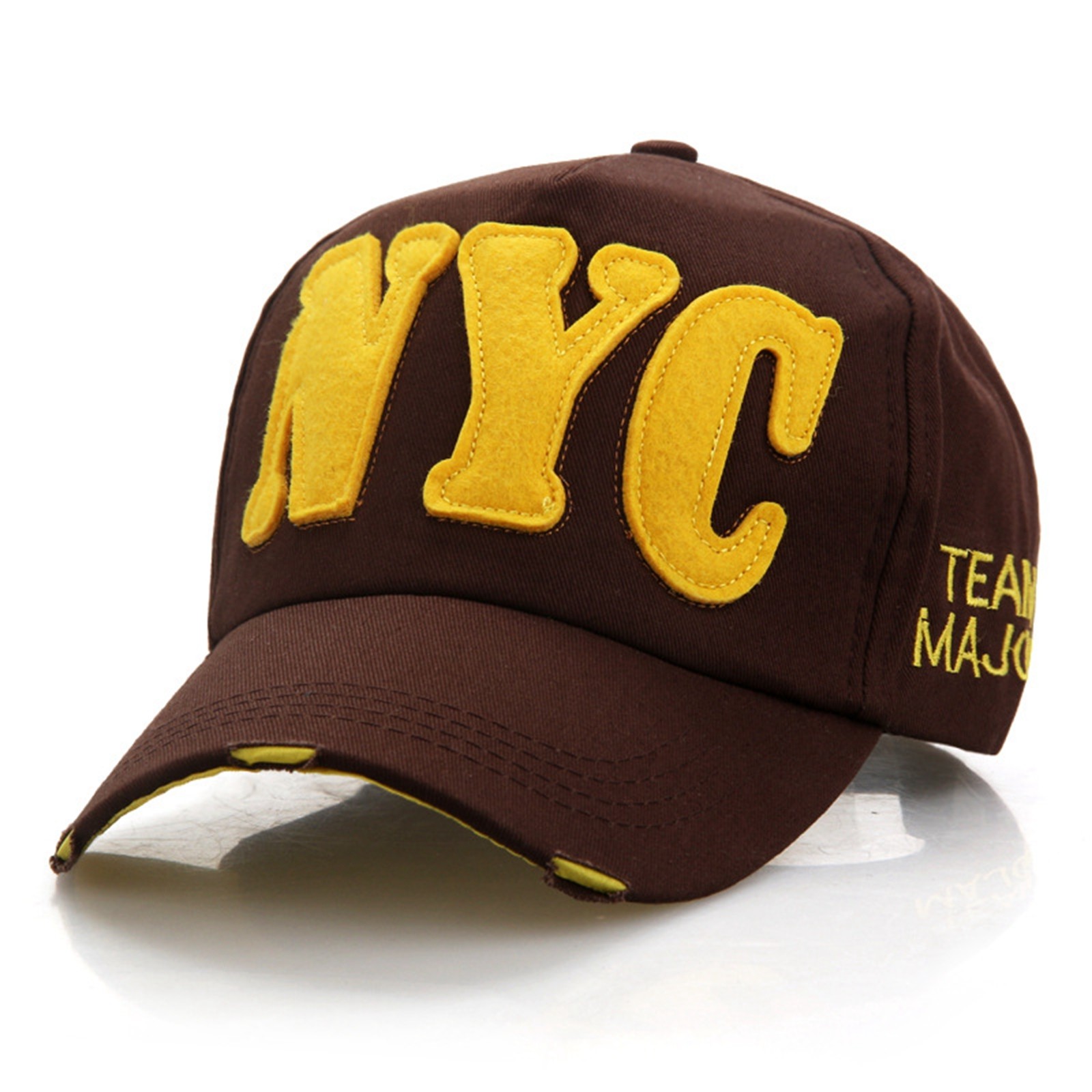 thumbnail image 4 of Gorra de béisbol unisex con letras NYC: gorra ajustable para deportes de primavera-verano y ropa informal, 4 of 4
